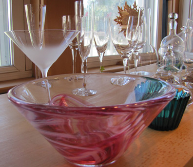 gift items glass dishes